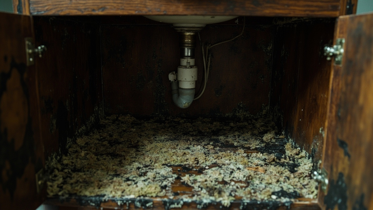 How We Identify and Eliminate the Plumbing Source of Cabinet Mold